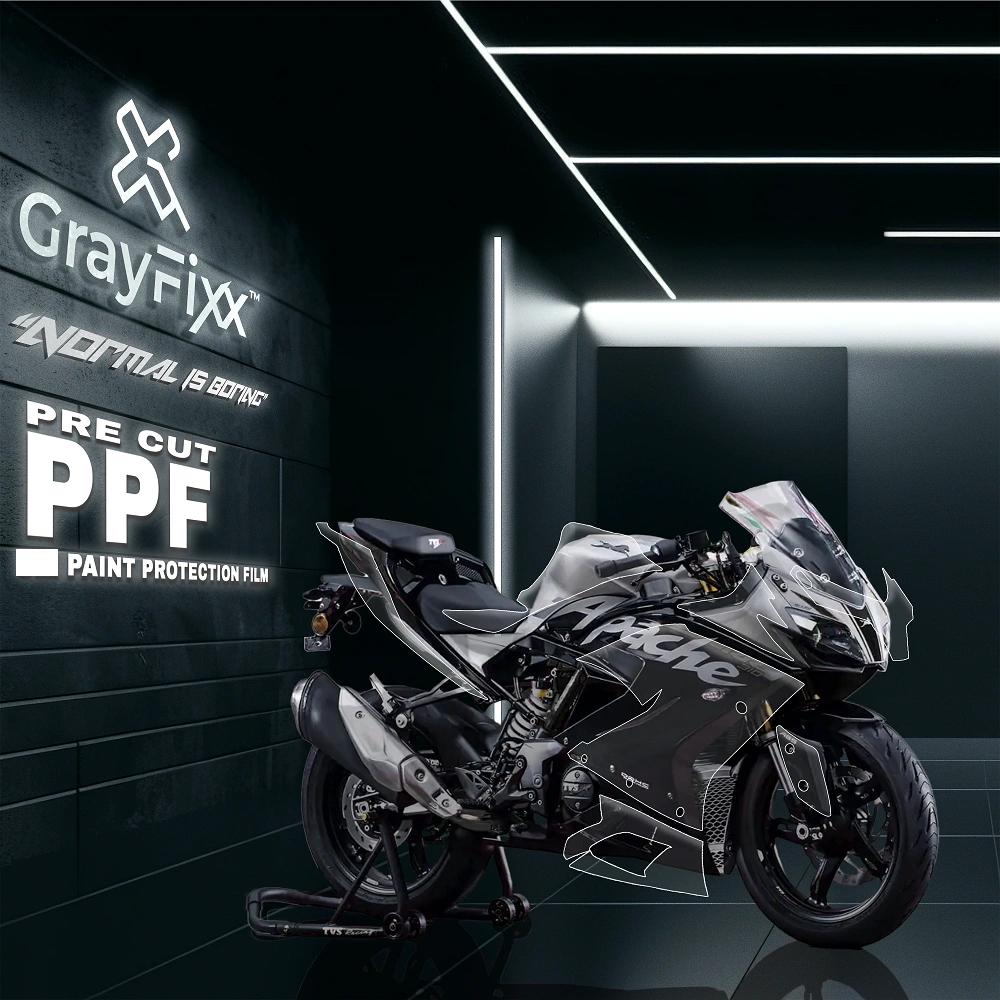Pre Cut PPF For Apache 310 RR | 7.5 Mil Clear Gloss TPU Paint Protection Film | Apache 310 PPF